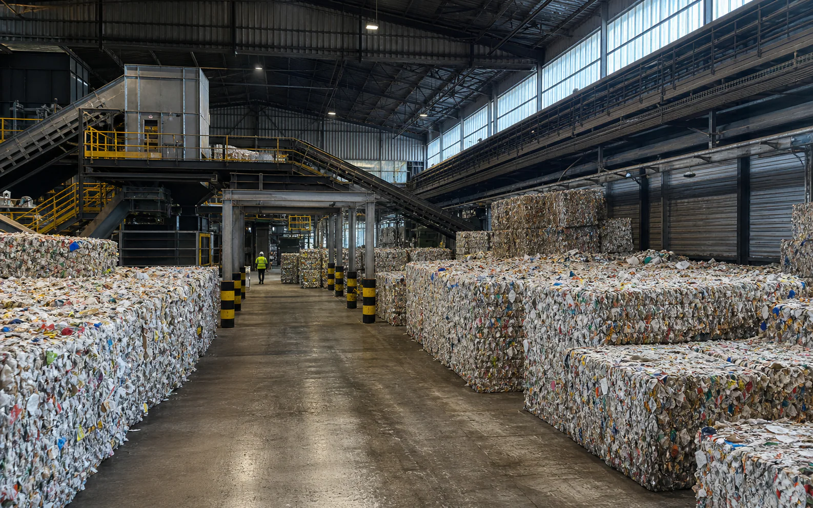 Centre de tri et de traitement des déchets en Île-de-France, site anonymisé